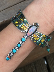Lightning Ridge Dragonfly - Cuff Bracelet