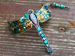 Lightning Ridge Dragonfly - Cuff Bracelet