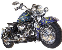 SOLD - Starry Night Custom 1998 Road King Harley Davidson